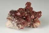 Natural Red Quartz Crystal Cluster - Morocco #190327-1